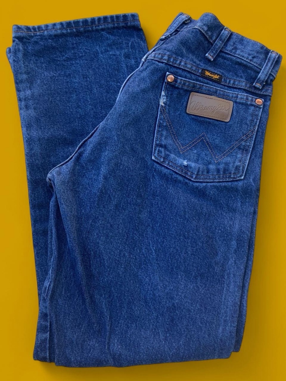 Wrangler Men’s Dark Blue Relaxed Fit Jeans